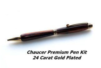 Kugelschreiber Chaucer - Premium Drehkugelschreiber Stift Drechselbausatz