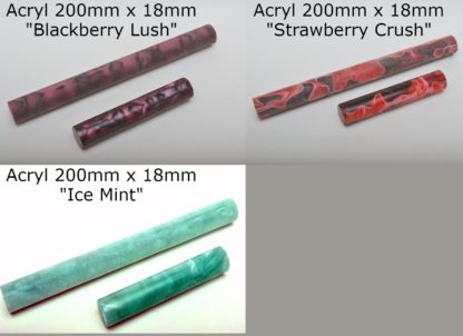 Stiftrohling / Pen Blank / Drechselrohling - Acryl 200mm x 18mm