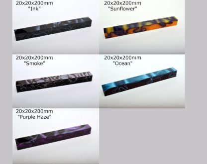 Pen Blank / Turning Blank - Ακρυλικό 20x20x200mm
