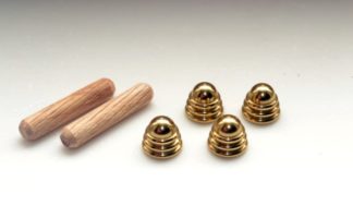 Solid Brass End Caps/Feet (4 Pack)