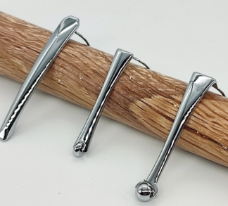 Clips / clips de poche chrome - pour stylos Ayres & Rossetti