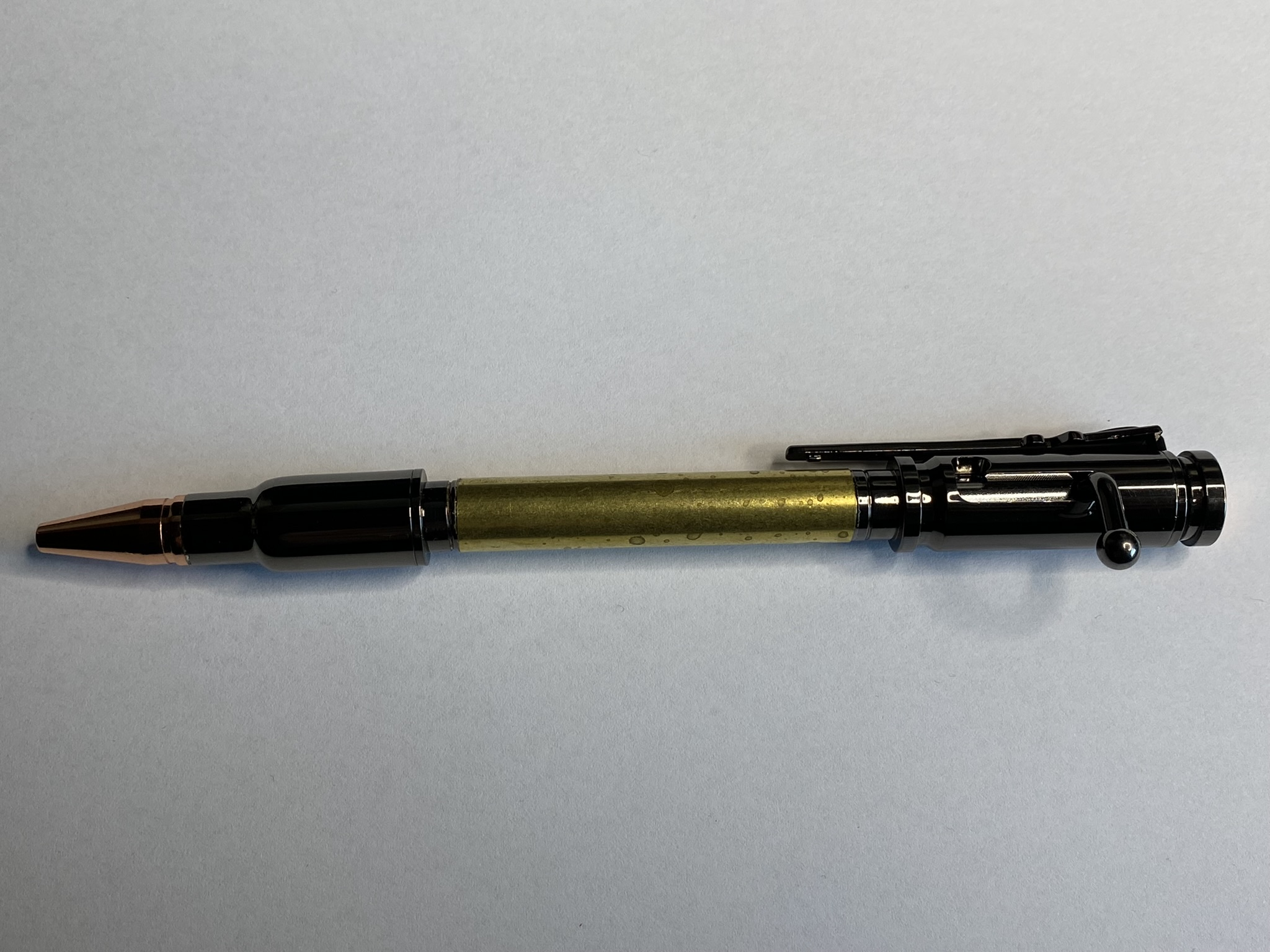 Klick-Kugelschreiber Bausatz Cigar in Gold und Gun Metal Pen Kit Pen Blank 