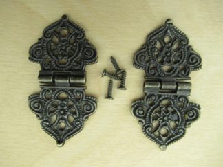 Flower Shape Gångjärn - Antik brons (2-pack)