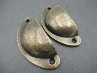 Draghandtag - traditionell antik bronsdesign (uppsättning om 2)